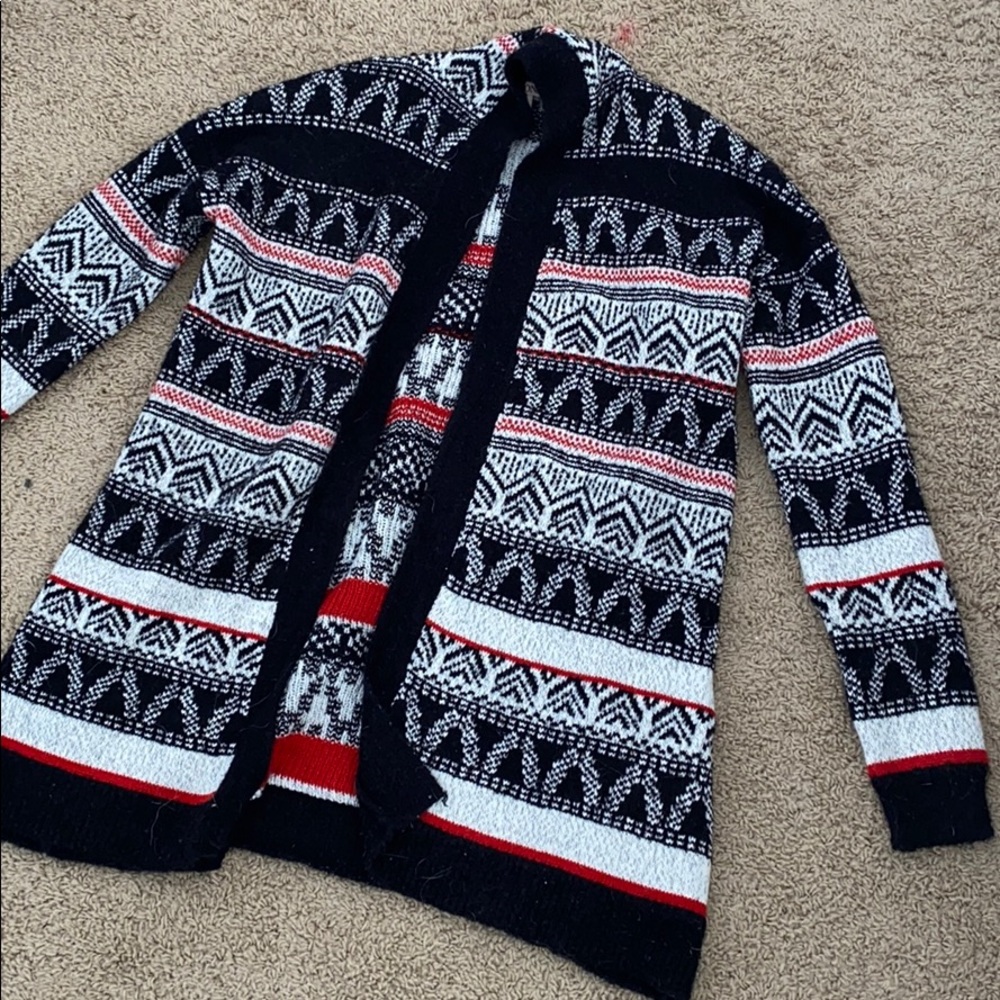 Thick cardigan sweater
